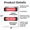 Signmission Sodium Hypochlorite-Hipoclorito De Sodio Danger Sign, Vinyl Decal, 18in W x 24in L, 2PK OS-2PACK-DS-D-1824-VS-2042 - alternate 6